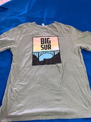Big Sur California Graphic T-Shirt Sage Green Short Sleeve Men’s L