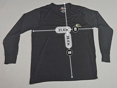 Mossy Oak Shirt Mens Large L Black Performance Long Sleeve Hiking Fishing Tee