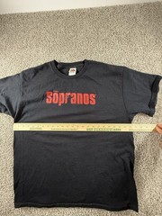 Vintage The Sopranos HBO TV Show Promo Black T-Shirt, Sz Extra Large XL