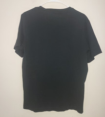 Left Coast Tee Shirt Men’s Medium V Neck Pima Cottton Short Sleeve Casual Black