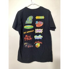 Nickelodeon 90s Nicktoons Character Mashup Mens Spongebob Rugrats T-Shirt Size L