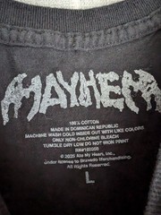 Lady Gaga Mayhem Shirt Mens Large Black Shattered Photo Cut Sleeves Distressed