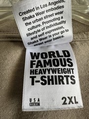 Shaka Wear Super Max Heavyweight Tan Camo Calvary Youth Vintage T-Shirt Men 2XL