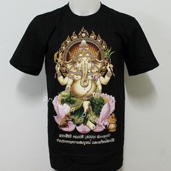 Ganesha God Ganapati Thai Style T-Shirt E34 Size M-2XL