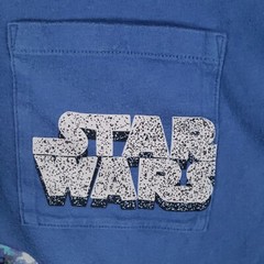 Star Wars Shirt Mens Large Blue Uniqlo UT C3PO R2D2 Droids Big Graphic Graffiti