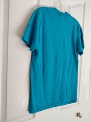 Vintage 1980s Over The Hill Blue Cotton T Shirt Single Stitch Small