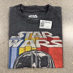 FifthSun Star Wars Lord Darth Vader Retro Spellout Tee Medium M