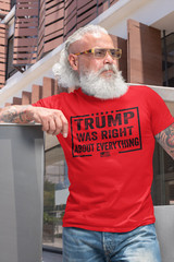 Donald Trump Was Right Humor T shirt Funny Election Trump 2024 Political Shirts