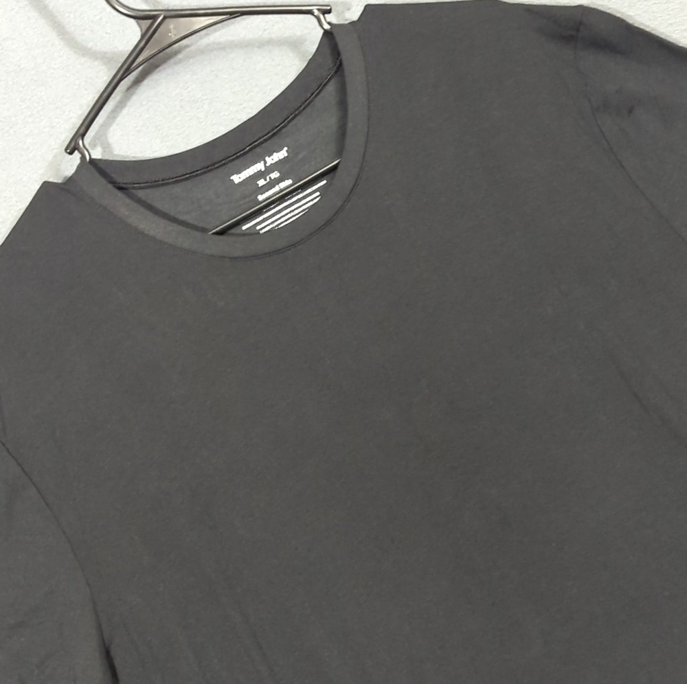Tommy John Second Skin Undershirt Men’s XL Black Modal Blend NWT