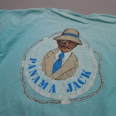 Vintage 80s Panama Jack Shirt Mens Large Blue Single Stitched Made in USA Tee