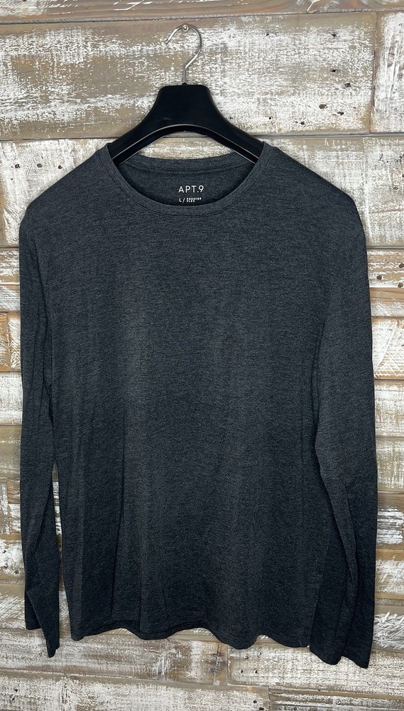 Apt. 9 Premier Flex Gray long sleeved shirt L