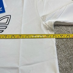 Adidas Outline Embroidered Trefoil Logo Men’s Casual T-Shirt Cloud White Size M