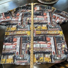 HUF S/S Button Down Vacation Shirt Bodega/Corner Store Print Men’s Size X-Large