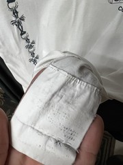 2007 chrome hearts x comme des garcons white t-shirt, preowned size medium