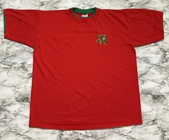 VTG Premier Sportswear Men’s T Shirt XL Red Short Sleeve Emb Logo Made in USA