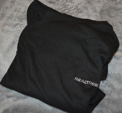 REALTREE L/S T-Shirt Charcoal Color By Leg Apparel.Cuff Sleeves.XXL.100%Polyeste