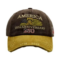 250th US 1776-2026 Anniversary Cap, Embroidered Adjustable Patriotic Baseball…
