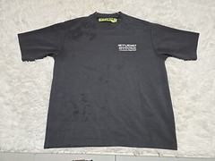 Studio Supervsn M T-Shirt Gray Short Sleeve Distressed* Powered Educate Design