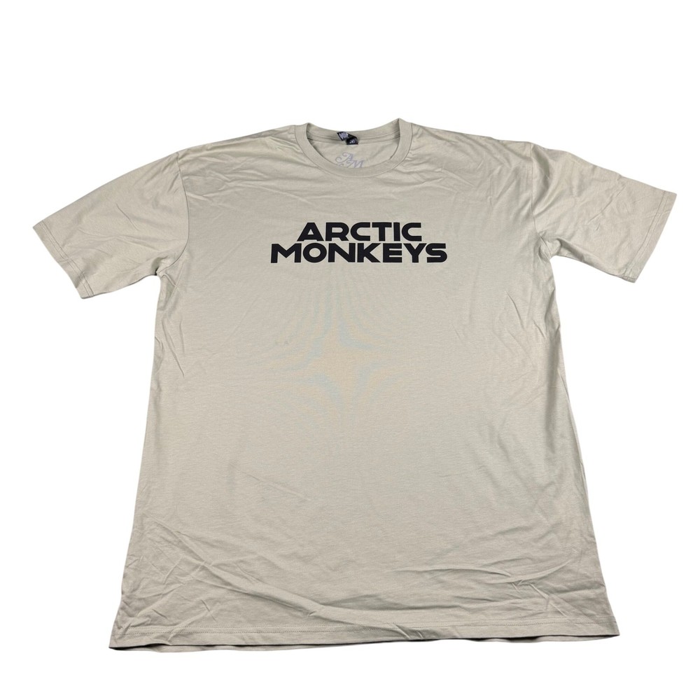 Arctic Monkeys Mens 2XL North American Tour 2023 T-Shirt Tan Indie Rock Womens