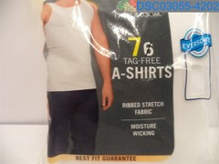Qty= 1 (1 Pack of 7): Fruit of The Loom: Men’s Large White A-Shirts 194422077778