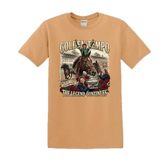 Golden Tempo The Legend Continues Horse Racing Graphic T-Shirt