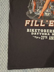 Men’s 2019 Biketoberfest Cut Off Sexy Girl Fill’er Up Size Large Daytona Beach