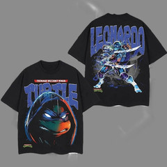 Teenage Mutant Ninja Turtles Graphic T-Shirt Retro Cartoon Funny Gift Tee