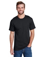 2 Pack Of Hanes W110 Adult Short Sleeve T Shirt Workwear Pocket Stylish T-Shirt