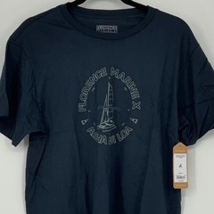 NEW! Florence Marine X Men’s Large Catamaran Organic Navy T-Shirt $38 msrp M5-2