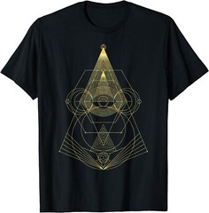 NEW LIMITED Geometric Shapes Circle Triangles Pattern – Sacred Geometry T-Shirt