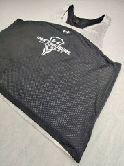 Under Armour Unisex S Max Exposure Lacrosse #34 BlackWhite Mesh Jersey Tank Top