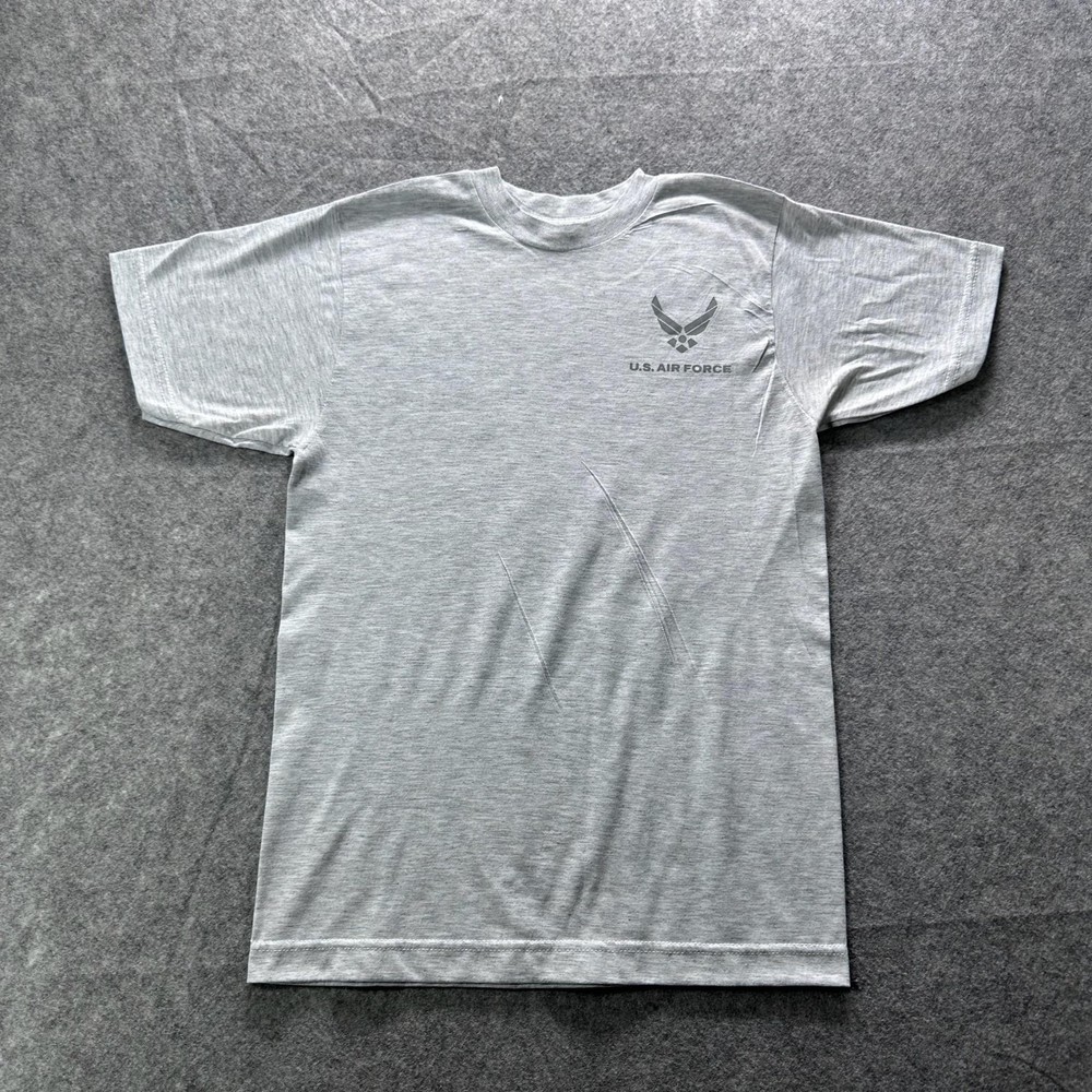 U.S. Air Force Shirt Mens XS Gray Logo Graphic Crewneck Cotton Jersey Blend