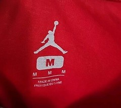 Air Michael Jordan 1985 No. 23 Jumpman Red T- Shirt Silver Foil Vintage- Size M