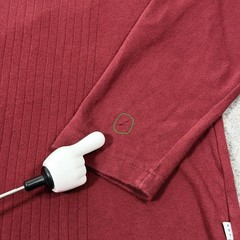Covington Long Sleeve Pullover Ribbed Knit V-Neck Shirt Fits Men’s Sz Large Red