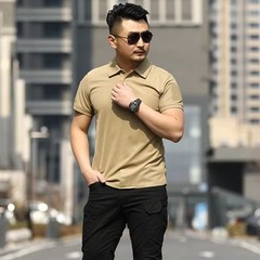 Tactical Quick Dry Mens Polo T-Shirt Combat Short Sleeve Team Work Casual Shirt