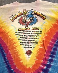 Dead & Company Final Tour T-Shirt 3XL 2023 Tie Dye Liquid Blue Grateful