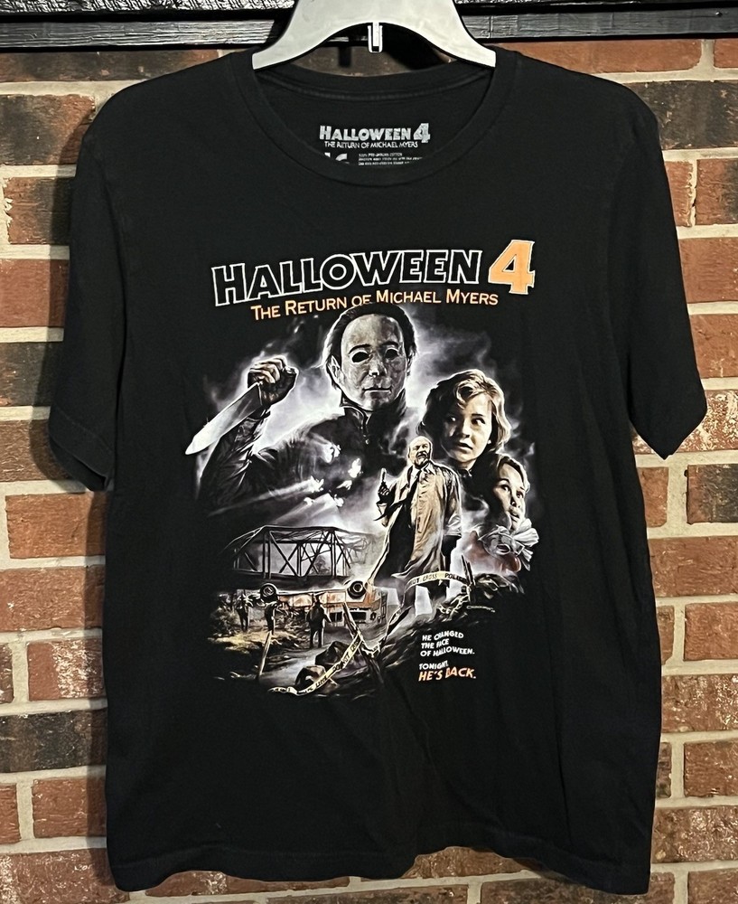 Halloween 4 Return Of Michael Myers Fright Rags Shirt Size Large L Horror OOP