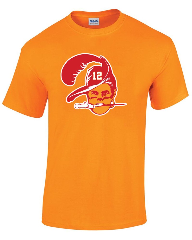 Tom Brady Tampa Bay Buccaneers Bucs Old School Logo FACE T-Shirt
