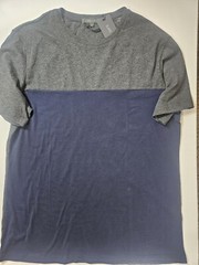 Slate And Stone Mens Logan Style T-Shirt XXL Luxury Loungewear Navy Grey Tee NEW