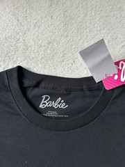 Barbie Mens Black ShortSleeve Crewneck Logo Graphic T- shirt Size 2XL (50-52)NEW