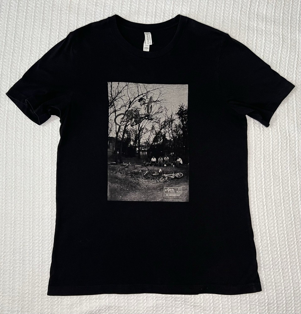 9th Street Austin TX BMX Documentary Movie Shirt Carl Lein LG 20” X 28”