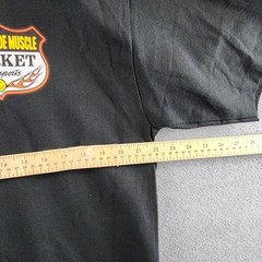 Market Studios Smiley Burnt Rubber Graphic Tee Men’s XL Pirate Black Pullover