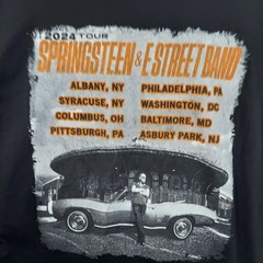 Springsteen & E Street Band Shirt Mens XL Black 2024 Tour Concert Graphic Tee