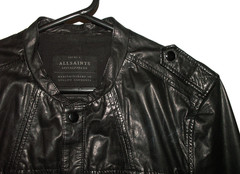 Men’s All Saints ALLIANCE LEATHER SHIRT jacket Medium M (ref106) £99.99!!!!!