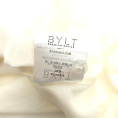 BYLT Premium Basics Men’s XL Drop Cut Lux Shirt Long Sleeve Henley Off White NWT