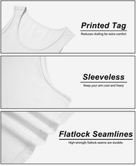 Mens Sleeveless Muscle Tee Cotton Tank Tops Summer Gym Workout Casual Undershirt