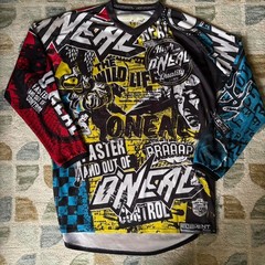Y2K Motocross Jersey O’Neal Graphic Racing Top Size L