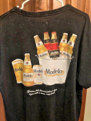 Modelo Men’s T-Shirt Size X-Large/Front-Back Graphics/Faded-Worn Look New w/Tags