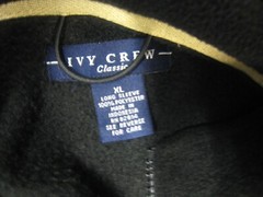 VINTAGE THE BEATLES XL, IVY CREW SHIRT, PULLOVER, NICE