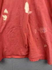 Goldtoe Men’s T Shirt XXL Destroyed Thrashed Sun Faded Orange Cotton